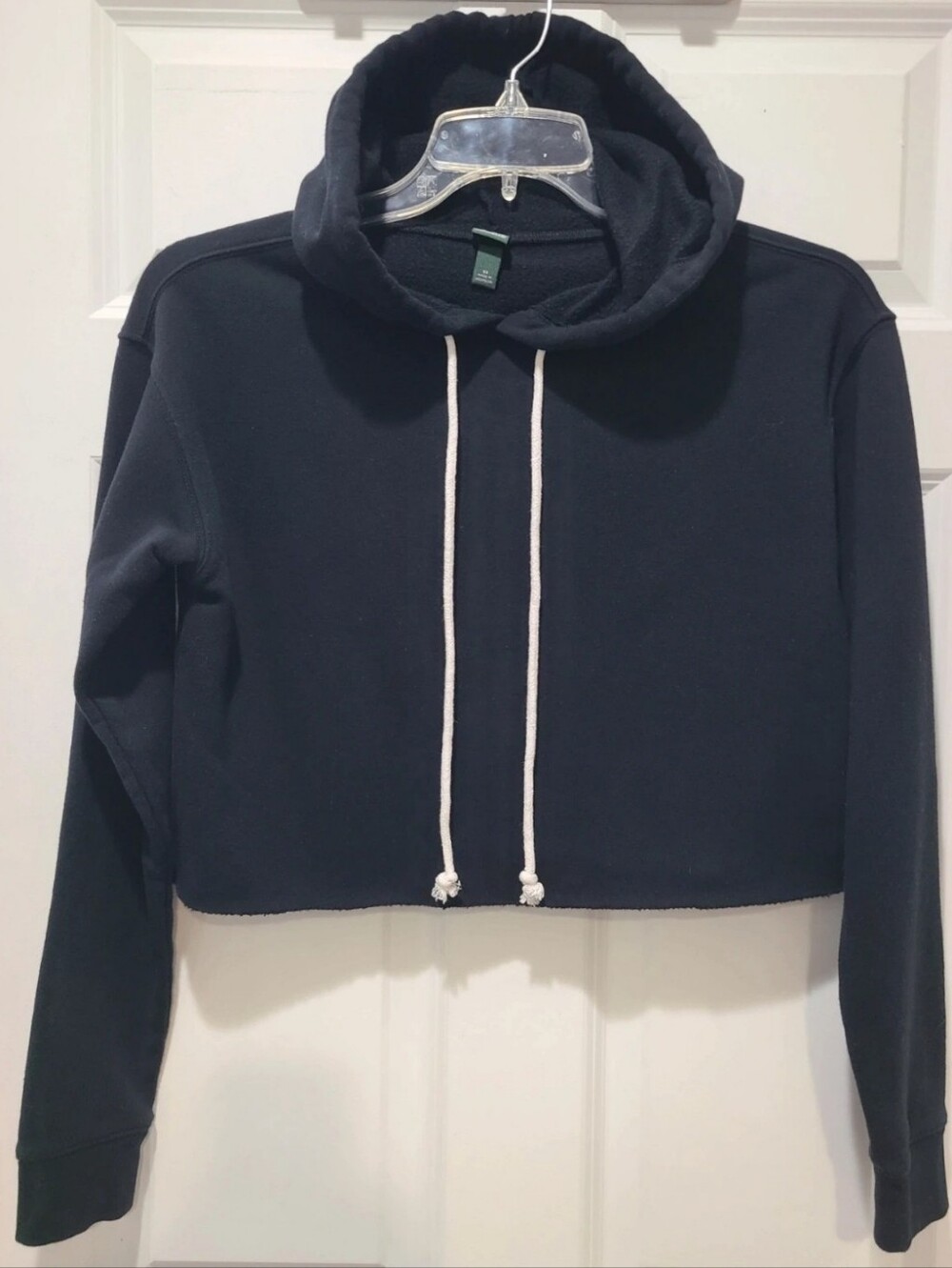 Wild Fable Black Cropped lightweight soft Hoodie Black XS